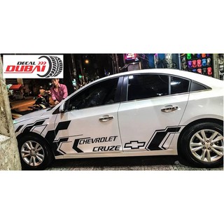 Tem dán sườn xe cruze