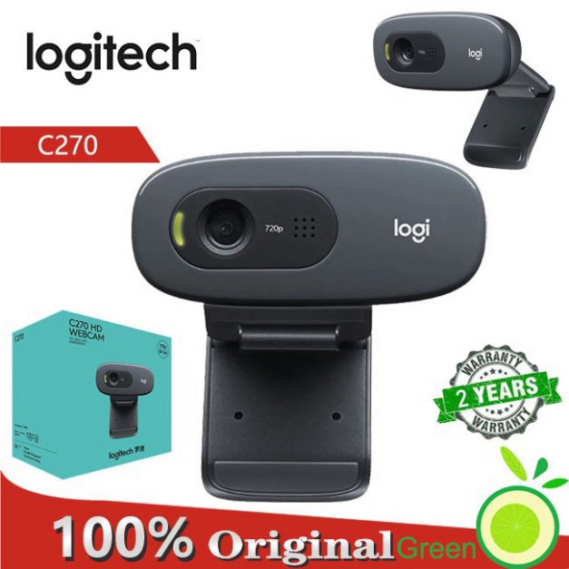 Sale 73% Webcam C270 độ phân giải HD 720P kết nối cổng Micro USB2.0 hiệu Logitech,  Giá gốc 1276000đ - 7G102