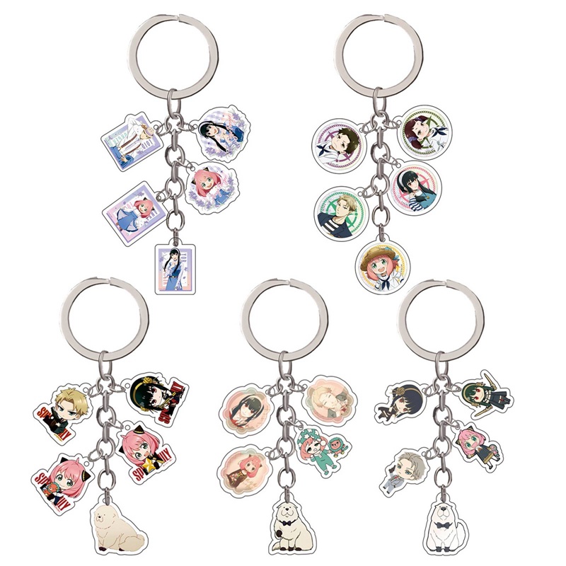 Tmdbyx Móc Khóa Acrylic Hai Mặt Hình Anime Spy X Family Twilight Loid Forger Anya Forger Bond