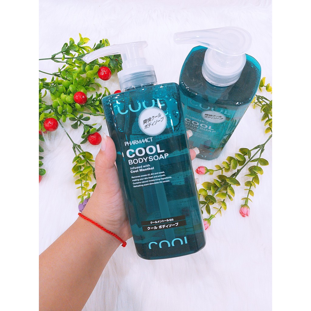 Sữa Tắm Nam Cao Cấp Nhật Bản Bạc Hà Mát Lạnh Pharmaact Cool Body Soap (600ml)