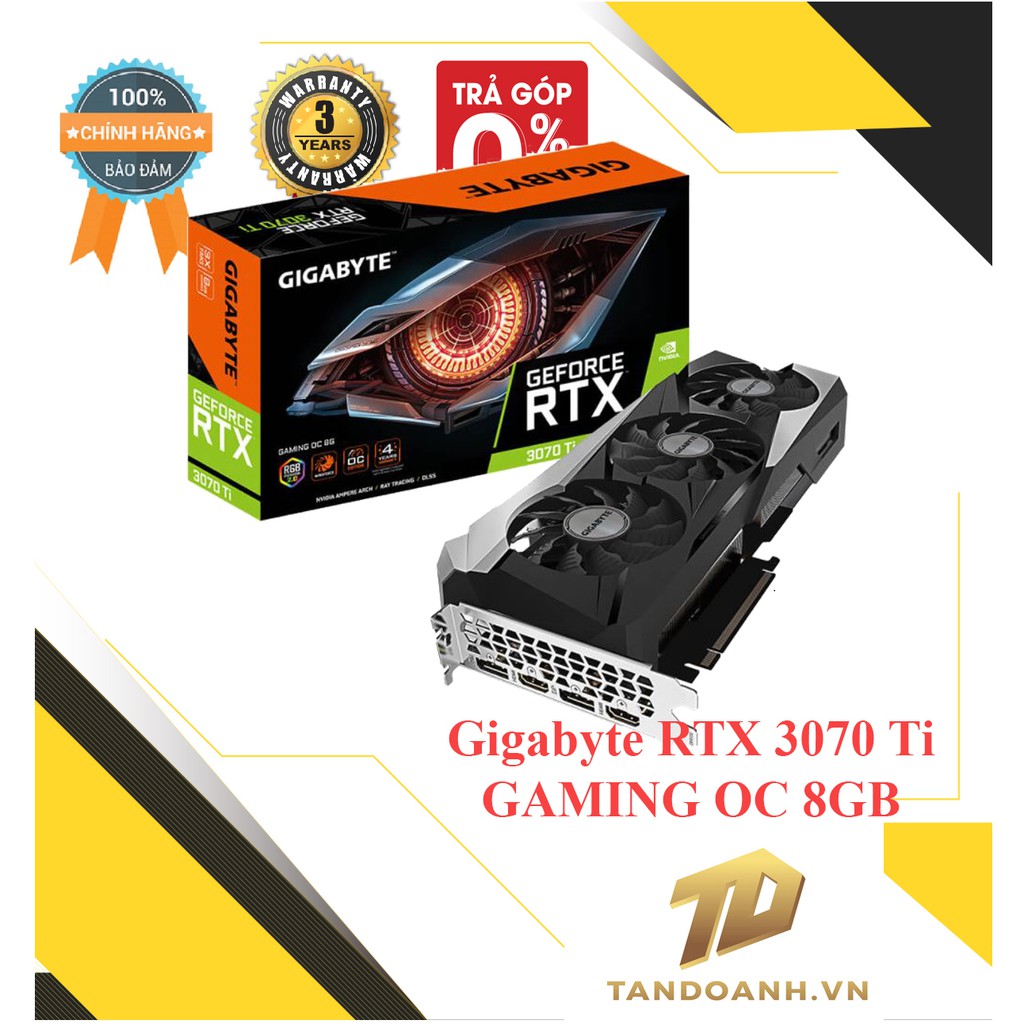 [Mã SKAMA07 giảm 8% đơn 250k]CARD MÀN HÌNH Gigabyte GeForce RTX™ 3070 Ti GAMING OC 8GB GDDR6X