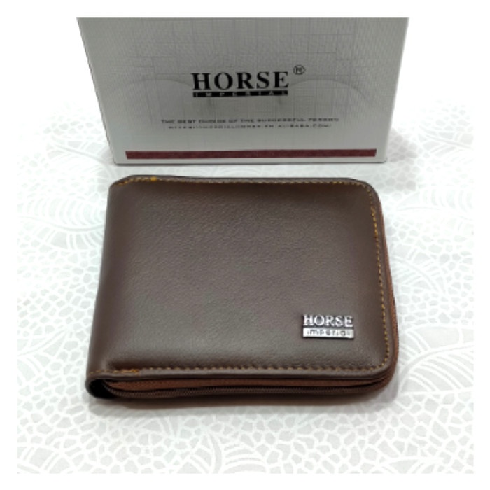 Ví Da Nam Có Khóa Kéo Chính Hãng Imperial Horse - Chocolate (Q7Z3) Siêu Giảm Giá!! Ví Da Thật Nam VERSACE BOSS KW POLO LEVI Mã PL0045