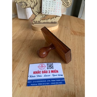 Cán dấu gỗ dấu chấm mực đầy đủ kích thước, đẹp, chắc chắn
