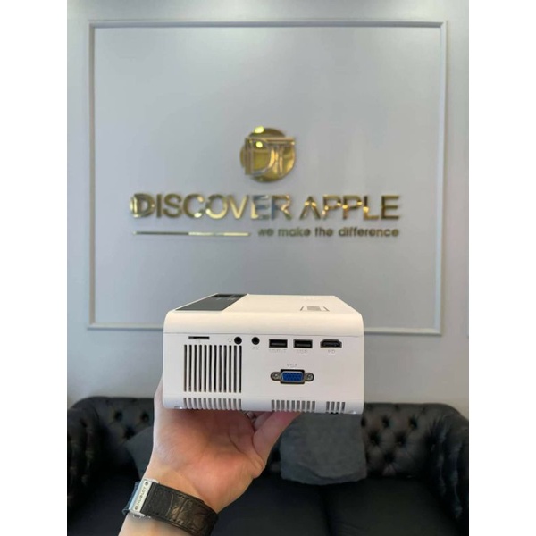 Máy chiếu mini AUN HD C90 - Độ phân giải thực chuẩn HD - Kết nối điện thoại.