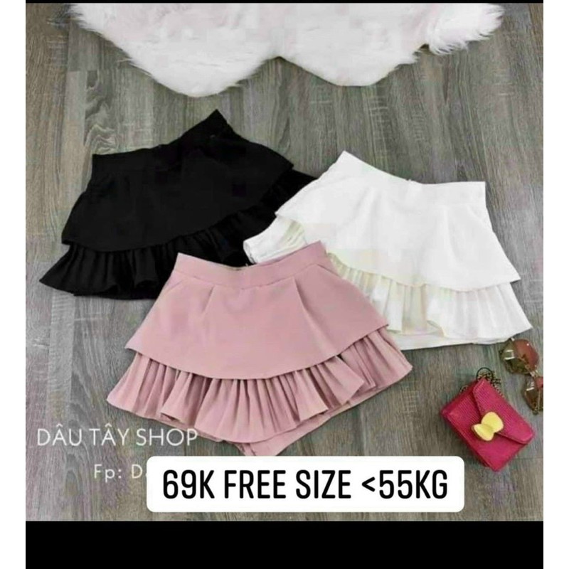 Chân váy tầng dập ly