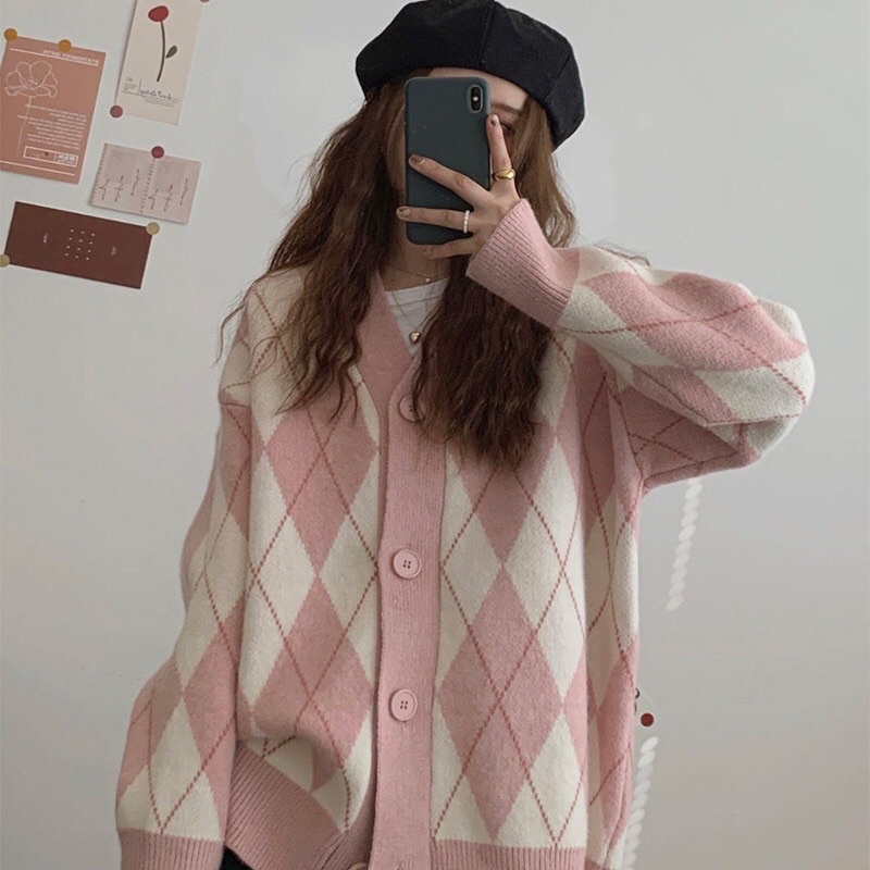 ÁO CARDIGAN Ô TRÁM TO HÀN QUỐC