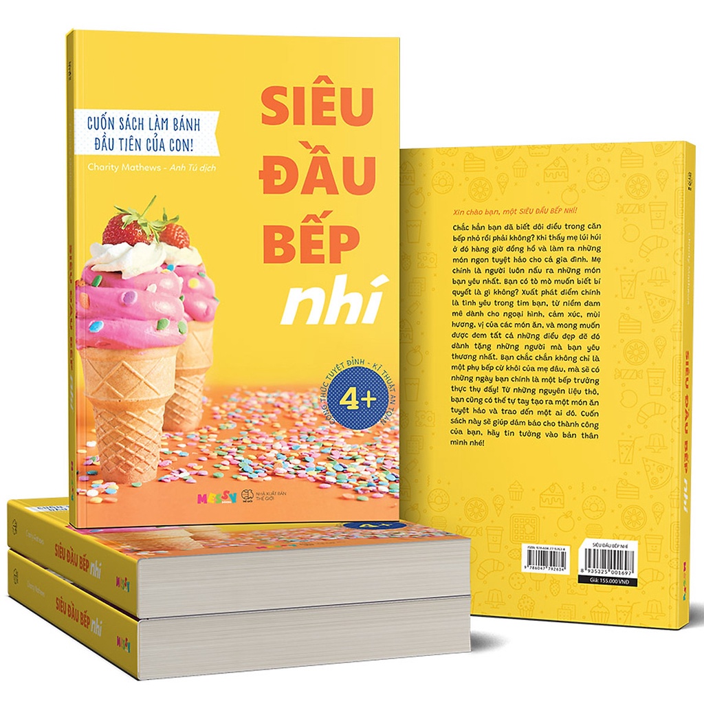 Sách - Siêu Đầu Bếp Nhí - Cuốn Sách Làm Bánh Đầu Tiên Của Con