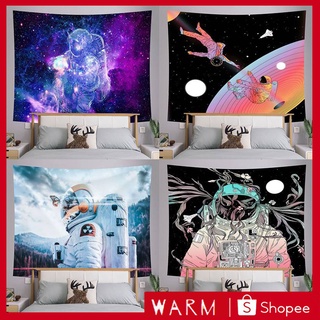 Thảm treo tường phòng phủ đầu giường hình phi hành gia hoa mạn đà la tùy chỉnh