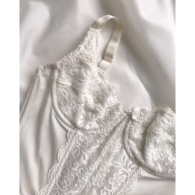 Áo corset trắng ren 2hand