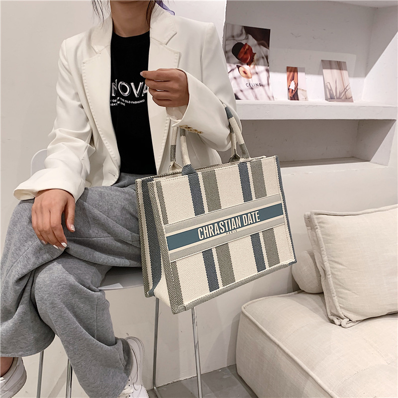 Túi Xách Nữ Vải Bạt Thời Trang Hàn 2021