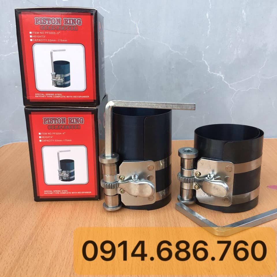 Vòng ép xéc măng 53 ~ 175mm, cao 75mm, cụm ép lắp xéc măng chuyên dụng