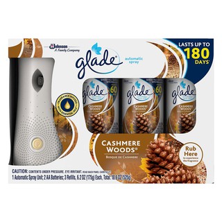 COMBO MÁY XỊT THƠM PHÒNG TỰ ĐỘNG và 3 lõi xịt thay thế GLADE {Hàng nội địa USA🇺🇸}
