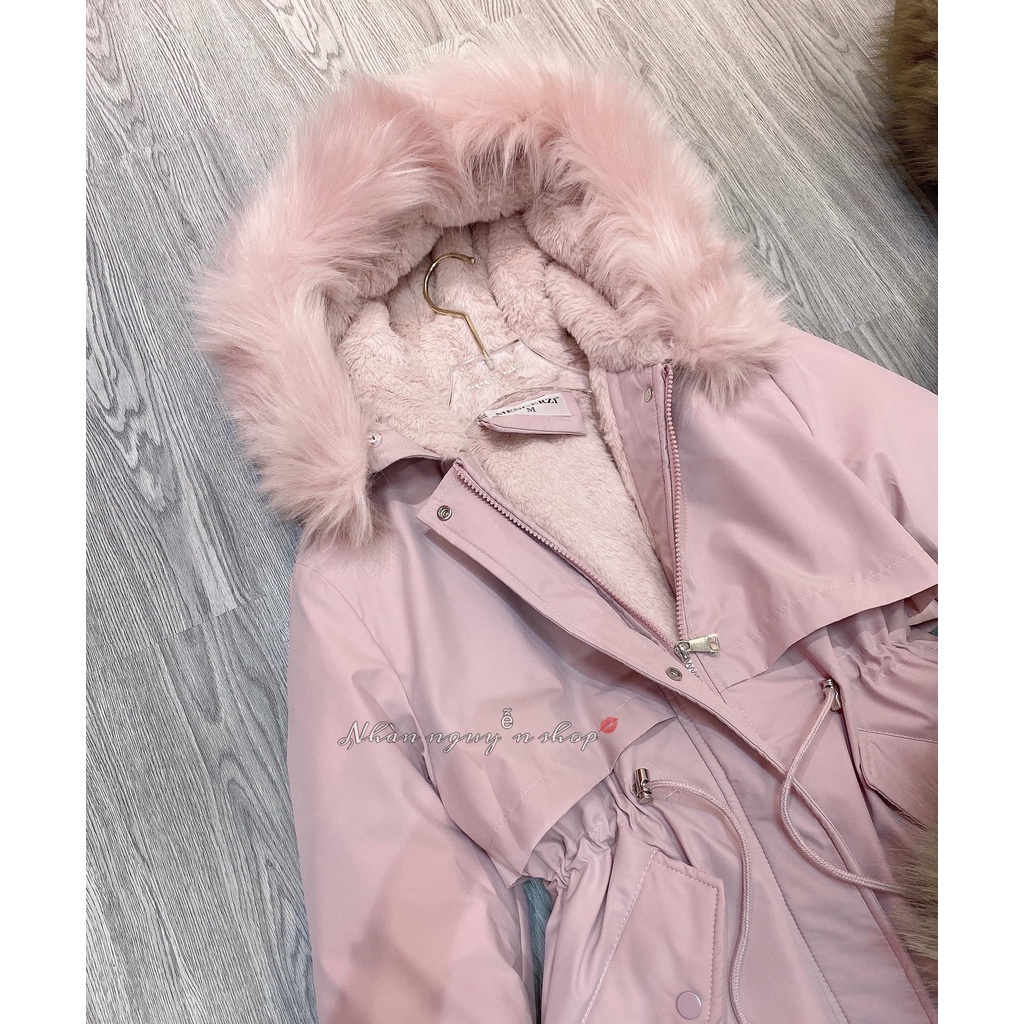 Áo Khoác Phao KAKI Trần Lông