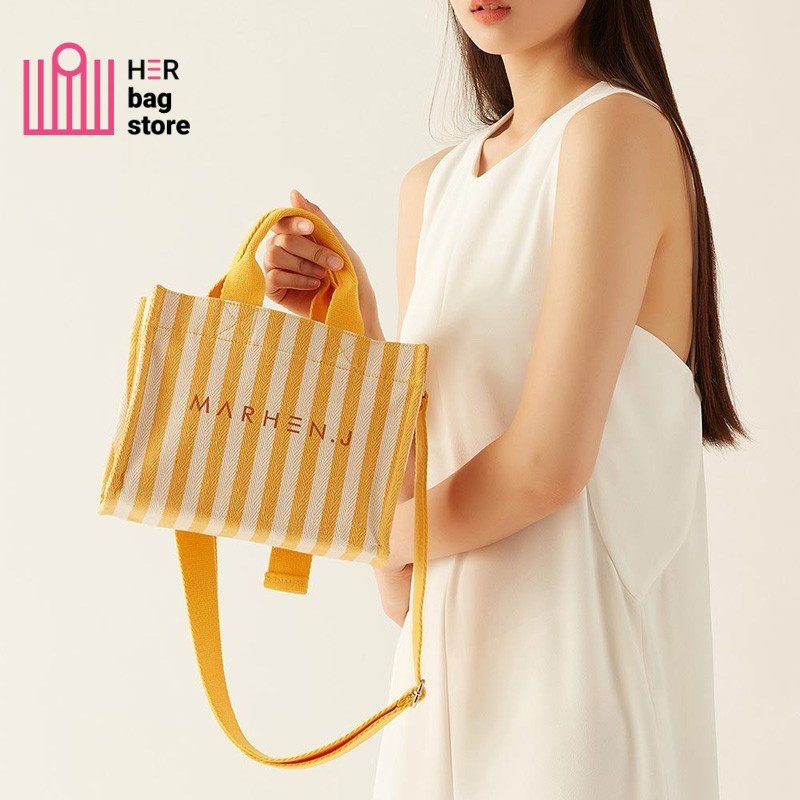 [Mã HERB88 giảm 8% đơn 99K] Túi vải canvas cao cấp Nữ Marhen J đeo vai xách tay đeo chéo thời trang Hàn Quốc giá rẻ