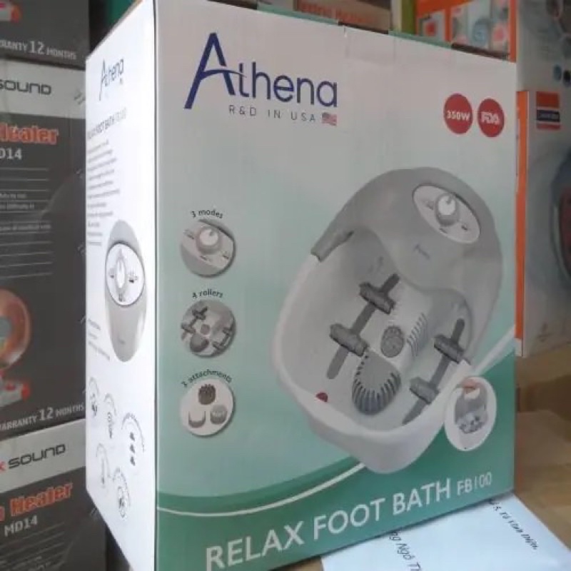 Chậu ngâm chân hồng ngoại ATHENA FB100 - Chậu massage rung hồng ngoại