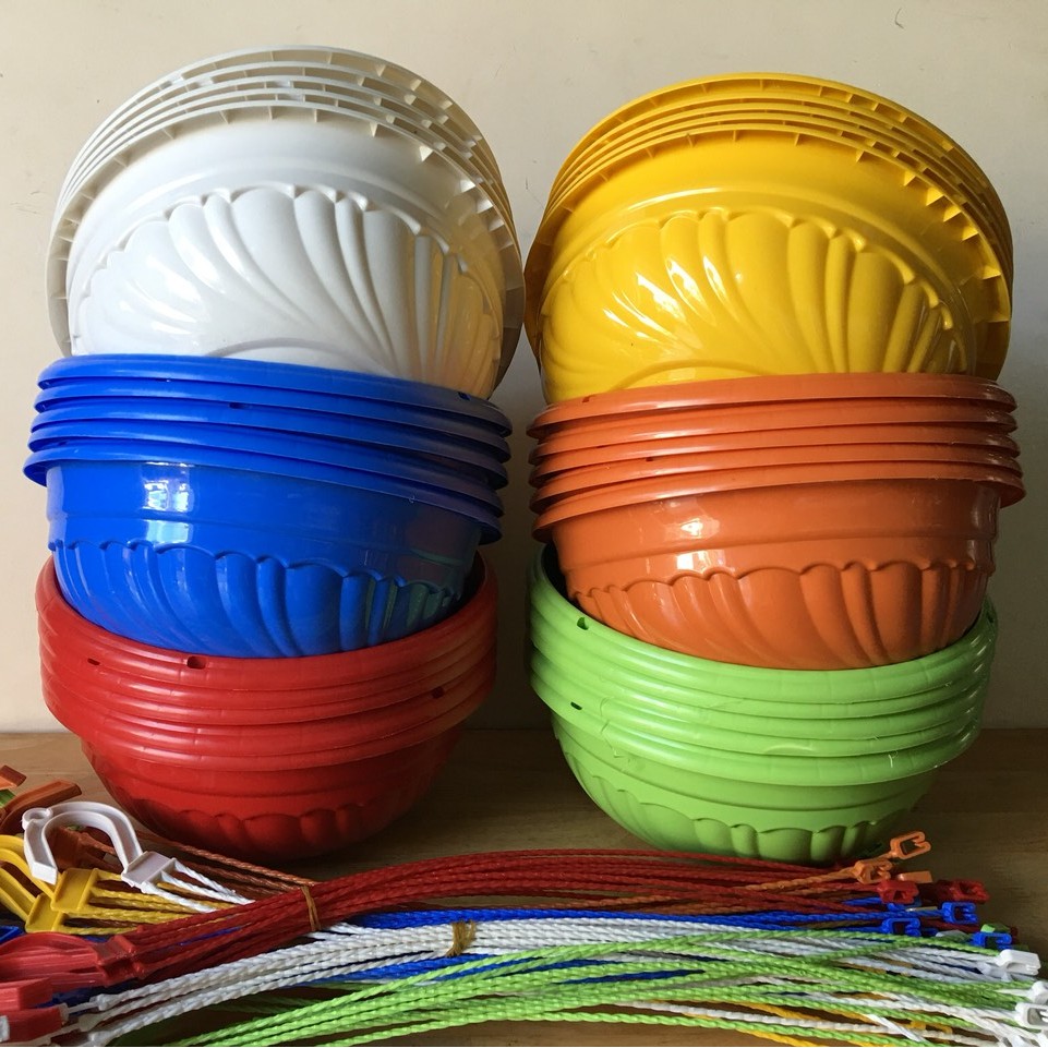 Chậu Hoa, Chậu Nhựa Treo, Chảo Treo, Chậu Treo Hoa Kiểng Loại Lớn (260x160)