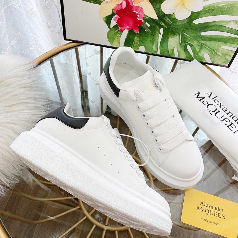 GIÀY sneaker MCQ,  McQueen nam nữ cao cấp gót đen da, nhung  dây lụa cao cấp sezi 36_ 43