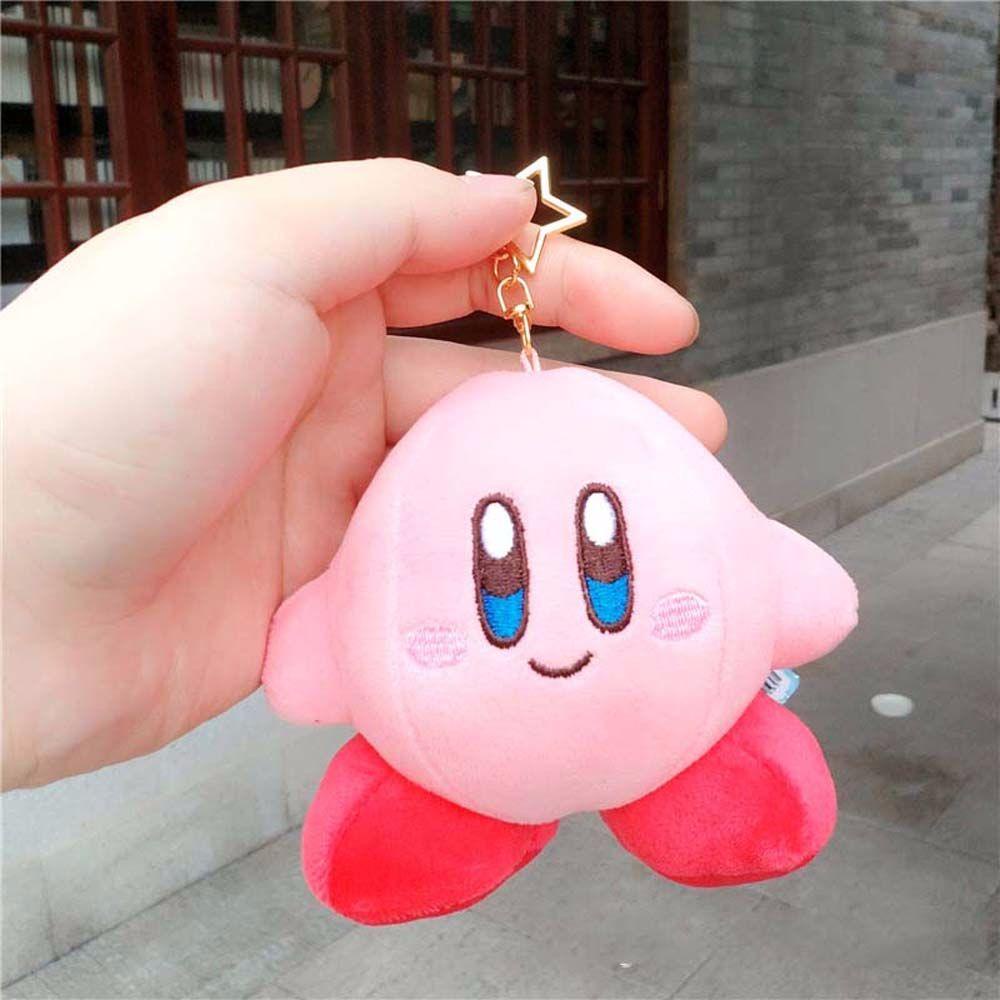 Móc Khóa Hình Thú Nhồi Bông Kirby Dễ Thương Cho Bé Gái