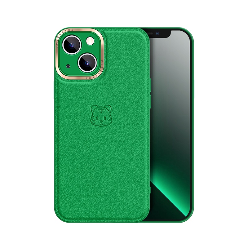 Ốp Điện Thoại Da Cứng In Nổi Họa Tiết Hổ Hoạt Hình Sang Trọng Cho iPhone 11 12 13 Pro Max