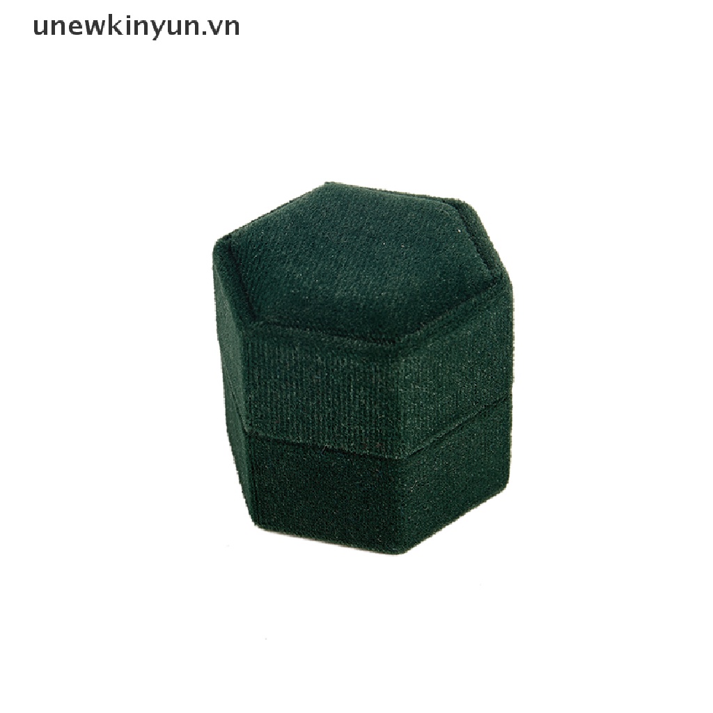 Hộp Đựng Nhẫn Cưới Hình Lục Giác Chất Liệu Nhung