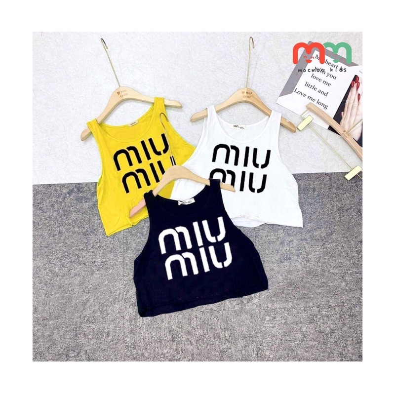 Áo croptop bé gái sát nách form xòe dễ thương thun cotton mềm mát cho bé 1 tuổi đến 6 tuổi