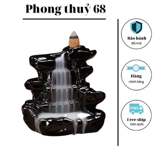 Thác Khói Trầm Hương Phong thủy 68 Tháp xông đốt trầm khói ngược cao cấp giá rẻ