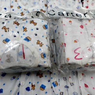 Áo sơ sinh carter khuy cài giữa
