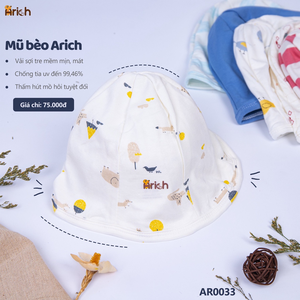 Mũ bèo vải sợi tre cao cấp thương hiệu chất lượng Arich
