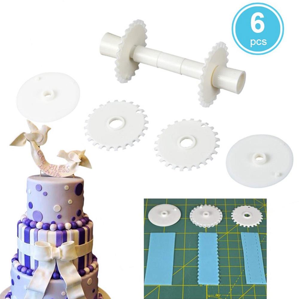 AUGUSTINA Set 6 Con Lăn Cắt Bột Làm Bánh Đa Năng Tiện Dụng
