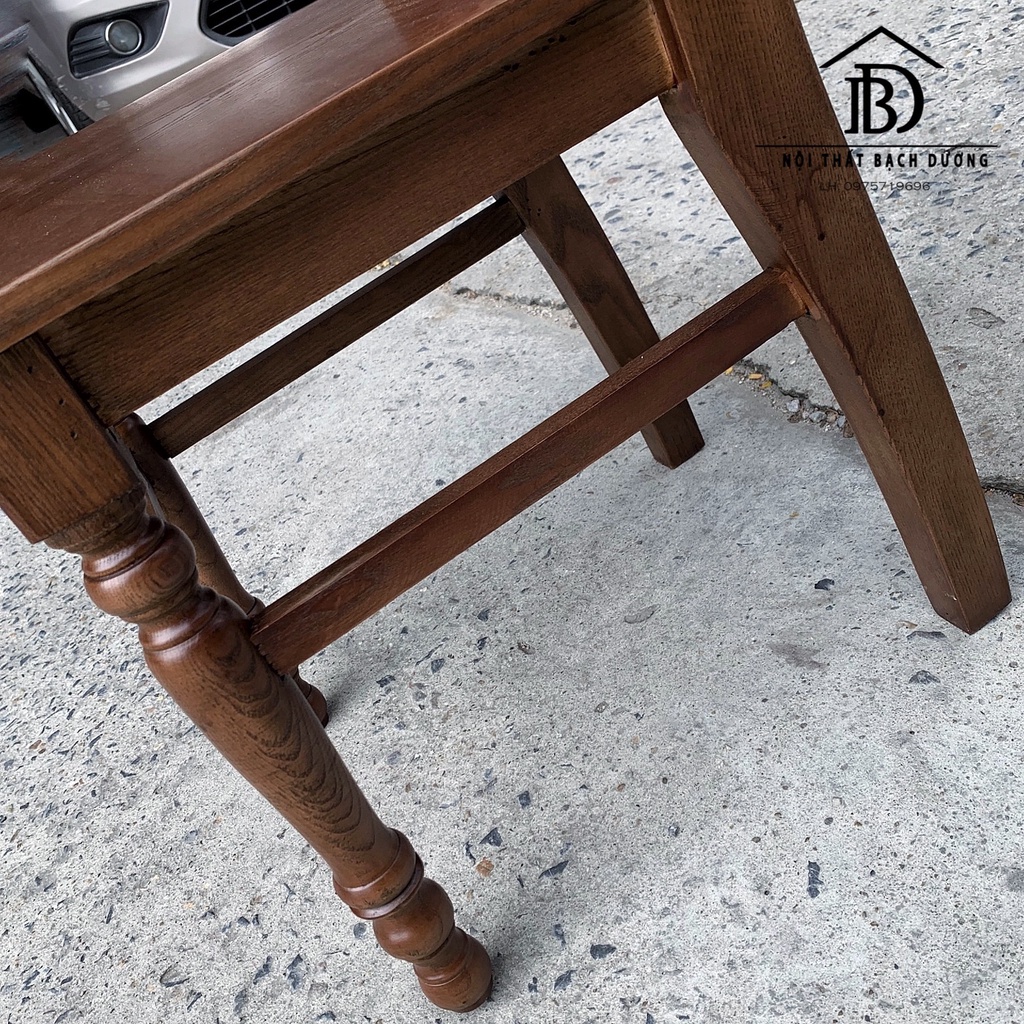 - Ghế cafe lưng song tiện tròn