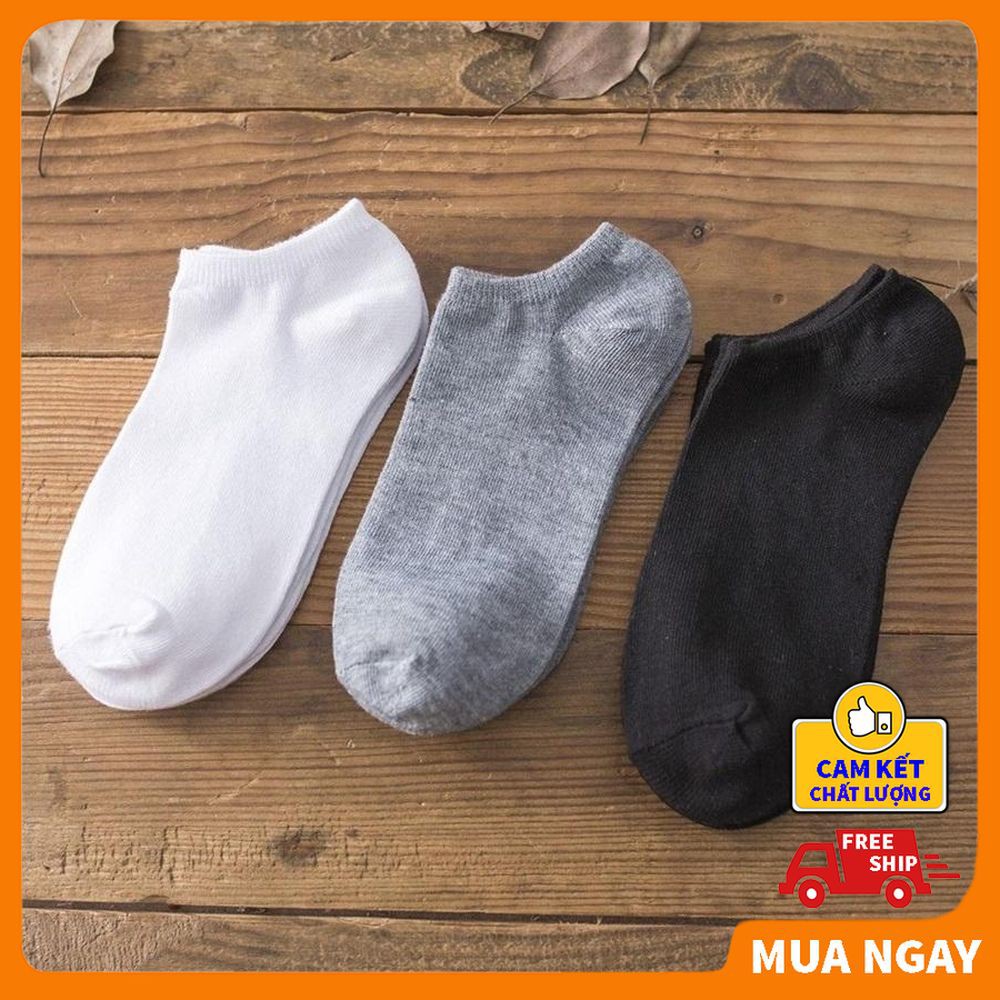 Combo 2 đôi tất nam nữ thấm hút mồ hôi co dãn thỏa mái phân loại cổ thấp cổ cao