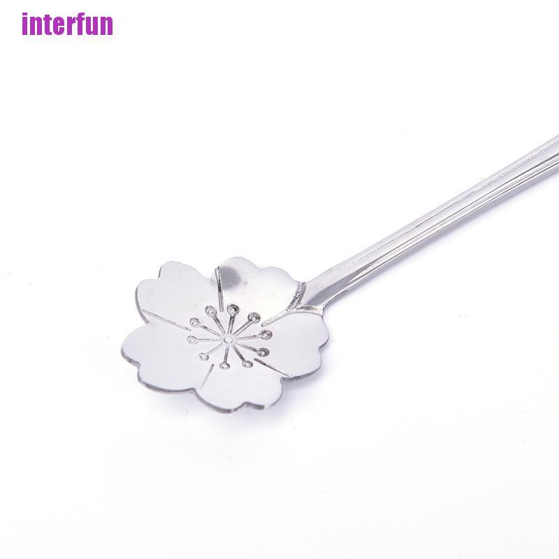 Muỗng Inox Hình Hoa Anh Đào Xinh Xắn