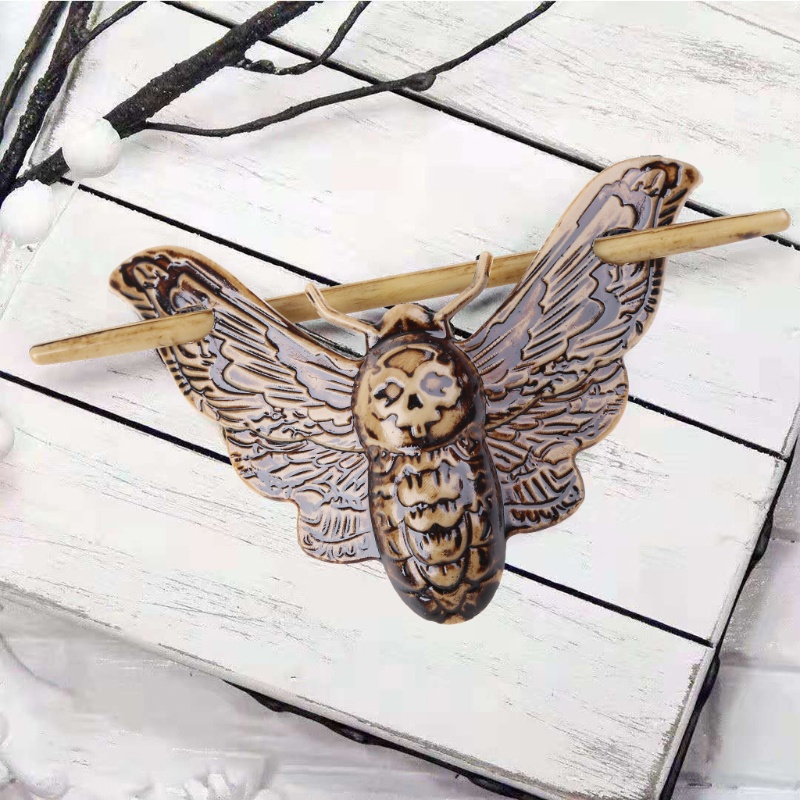 Giá Đỡ Cài Tóc Hình Đầu Lâu Kinh Dị Sáng Tạo Phong Cách Halloween