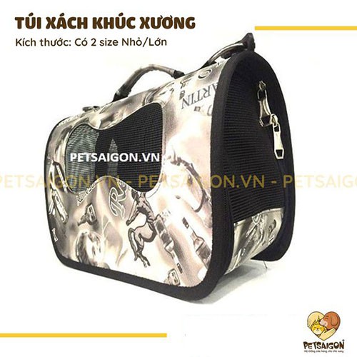 TÚI XÁCH KHÚC XƯƠNG CHO THÚ CƯNG ( MÀU NGẪU NHIÊN )