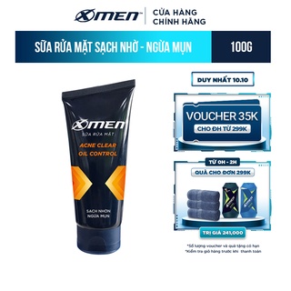 Sữa rửa mặt X-Men Sạch nhờn ngừa mụn 100g