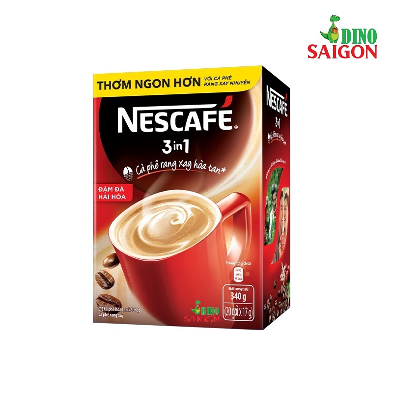 Nescafé 3in1 Cà Phê Rang Xay Hòa Tan Đậm Đà Hài Hòa