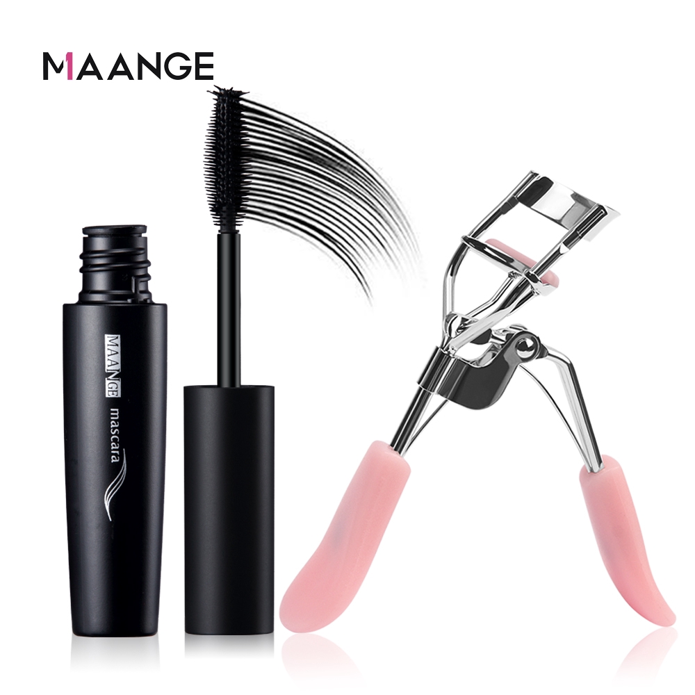 Set Kẹp Bấm Mi Và Mascara MAANGE 5006 + 3008 Không Thấm Nước 60g