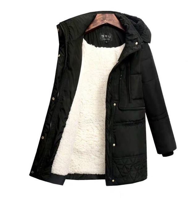 Áo phao đại hàn nữ 4 lớp sẵn Trắng 2XL