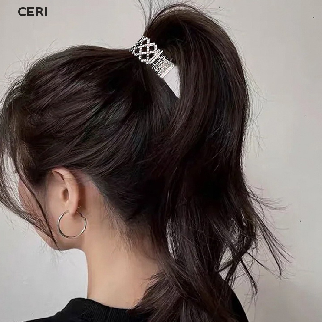 Kẹp Tóc Kim Loại Cố Định Tóc Đuôi Ngựa Cao Cấp Cho Nữ