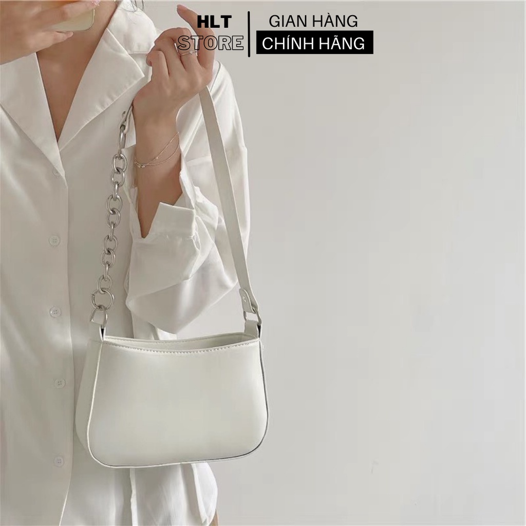 Túi kẹp nách nữ, túi đeo vai da PU dầy dặn, khóa zip, đựng được nhiều đồ, phù hợp đi chơi, đi làm phong cách trẻ trung