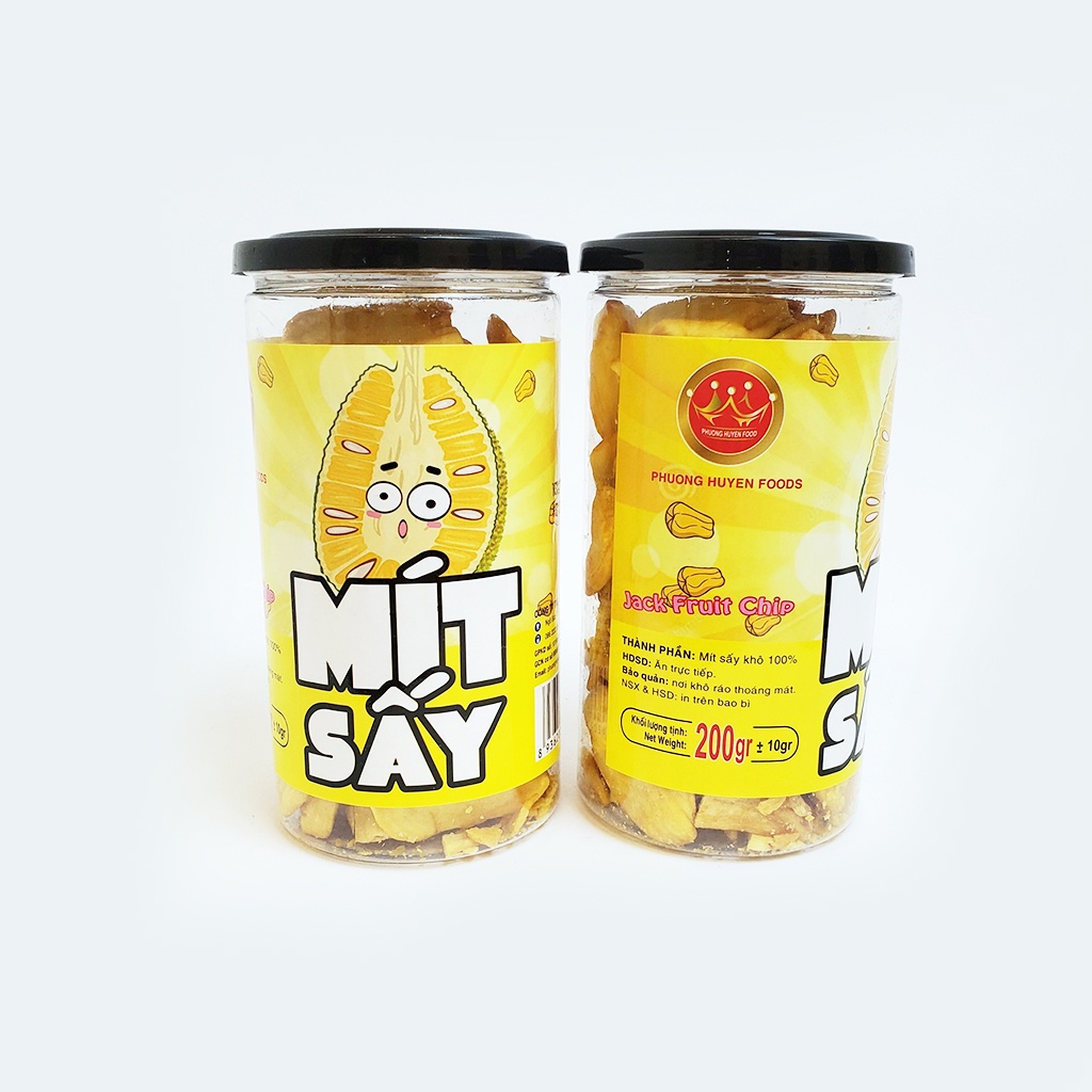 Mít sấy giòn loại 1 nguyên miếng hũ 200g - Trái cây sấy đặc sản