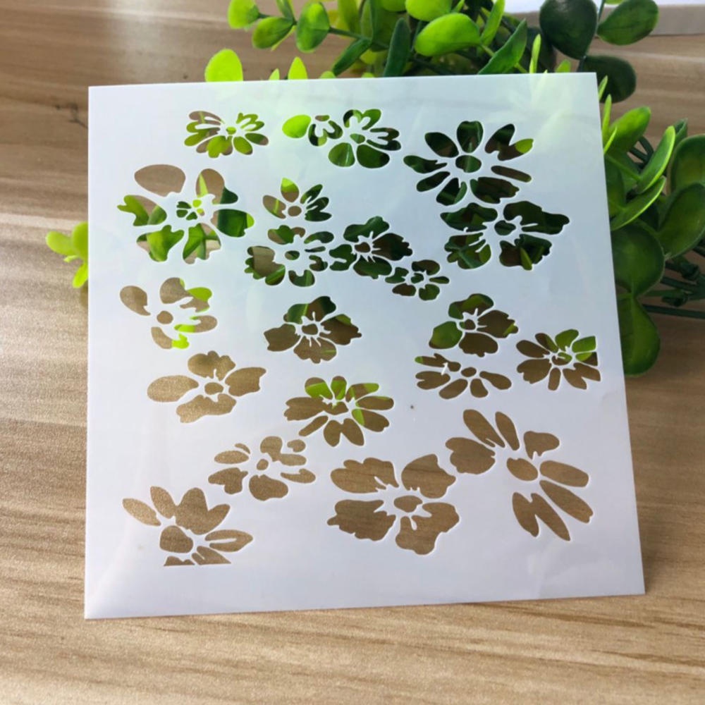 Khuôn Vẽ Hình Hoa Trái Tim Xinh Xắn Cho Bé