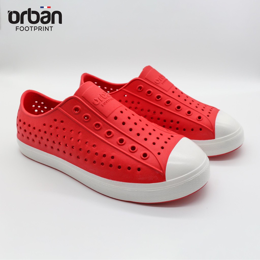 Giày nhựa đi mưa loại thông hơi Urban Footprint EVA fylon D2001 giày lỗ thời trang 6 màu