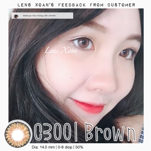 Áp tròng C3001 BROWN