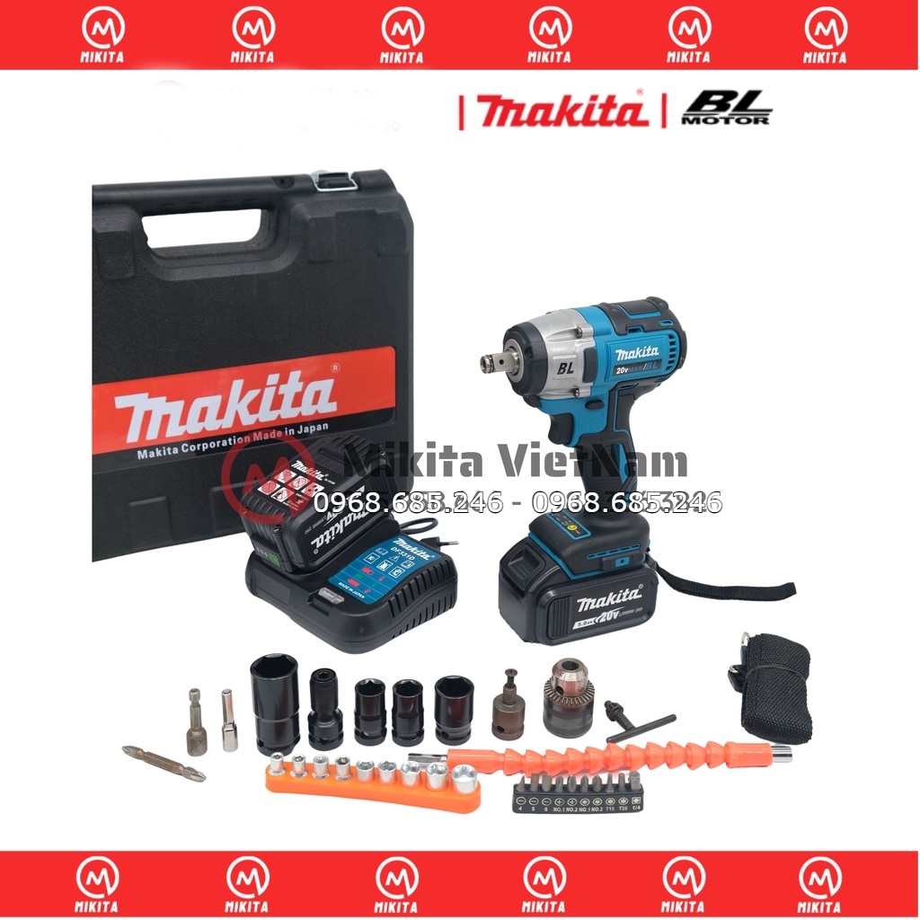 Máy Siết Bulong Makita 20V - Động cơ không chổi than .