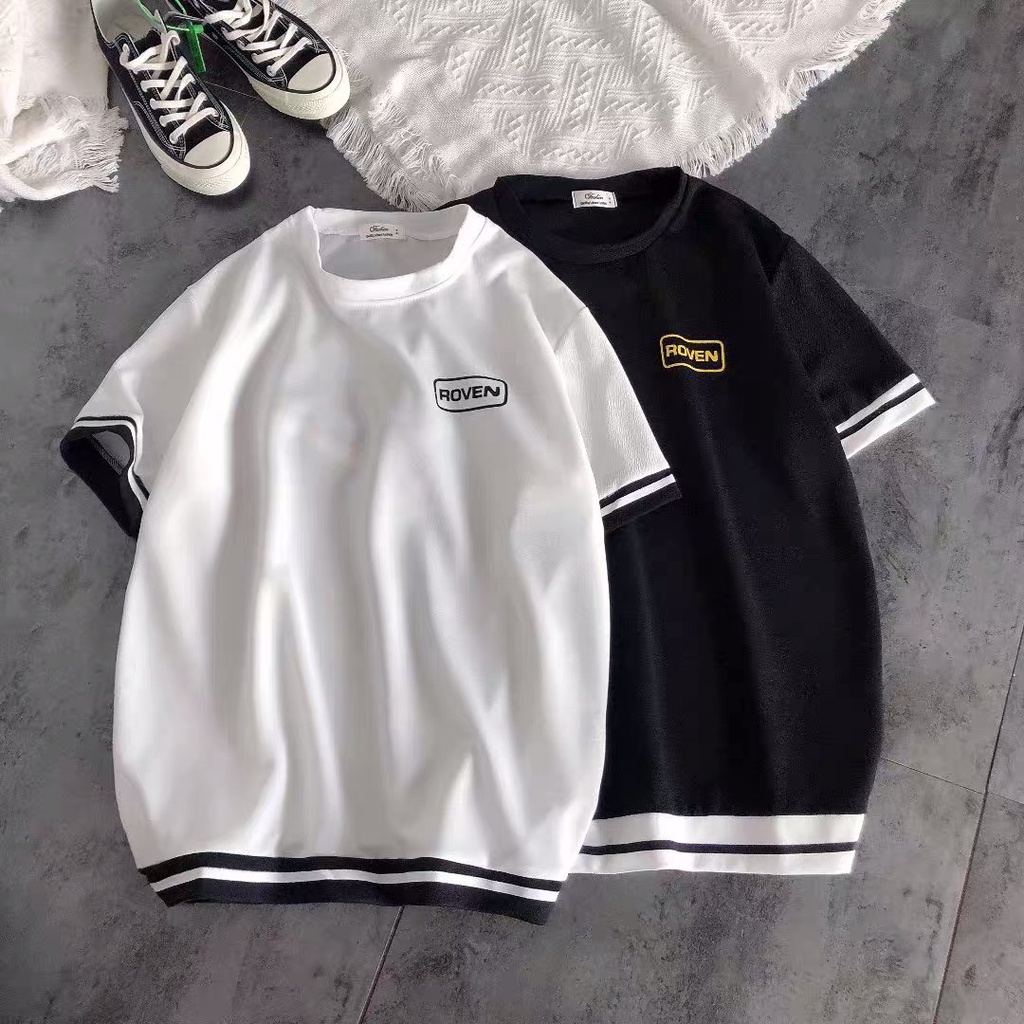 Bộ đồ bé trai Con Xinh cotton phối tay áo ROVEN, thời trang dành cho trẻ em từ 14 đến 45kg