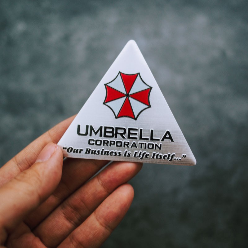 Sticker metal hình dán kim loại Sticker Factory - Chủ đề Umbrella tam giác