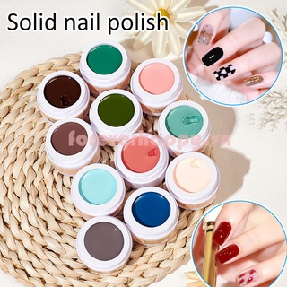 [Hàng mới về] Sơn móng tay dạng gel UV 5ml màu trơn lâu trôi mau khô dùng để trang trí móng tay tự làm