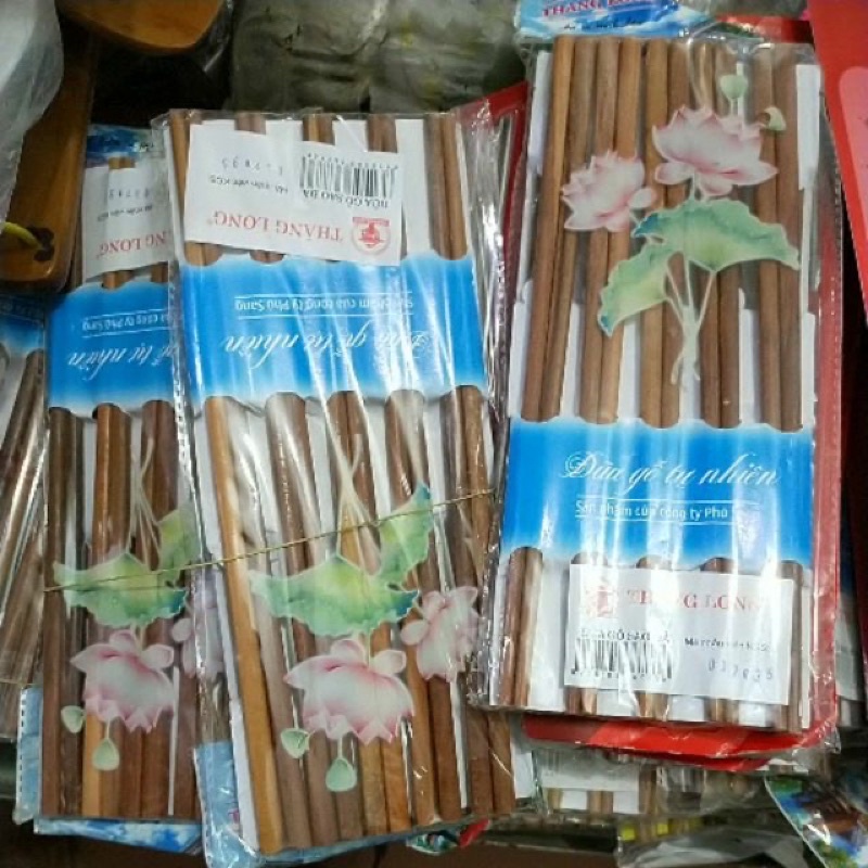 Đũa gỗ sao đá Thăng Long  (1 vỉ 10 đôi)