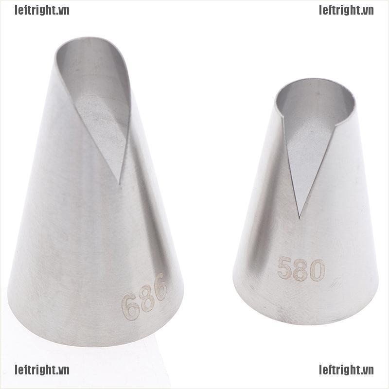 Bộ 3 Đuôi Bắt Bông Kem Hình Cánh Hoa Độc Đáo Tiện Dụng DIY